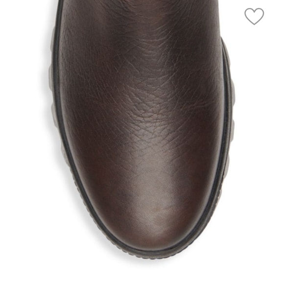 Distressed Leather Chelsea Lug Boots main image 5